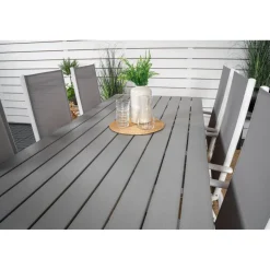 Ruokailuryhmä Venture Home, 205x90cm Break-pöytä + 6 Break-säätötuolia