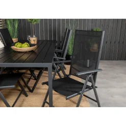 Ruokailuryhmä Venture Home, 205x90cm Break-pöytä + 6 Break-säätötuolia
