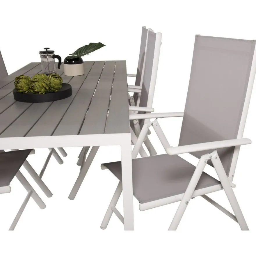Ruokailuryhmä Venture Home, 205x90cm Break-pöytä + 6 Break-säätötuolia