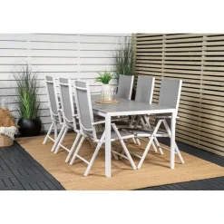 Ruokailuryhmä Venture Home, 205x90cm Break-pöytä + 6 Break-säätötuolia