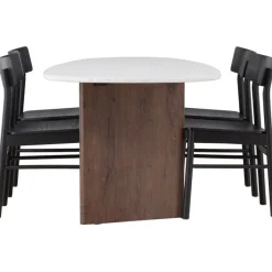Ruokailuryhmä Venture Home, 180x90cm Grönvik-pöytä + 4 Montros-tuolia