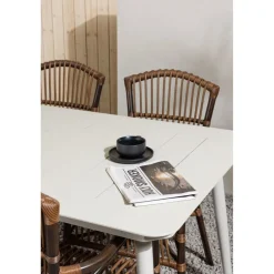 Ruokailuryhmä Venture Home, 200x90cm Lina-pöytä + 6 Galera-tuolia
