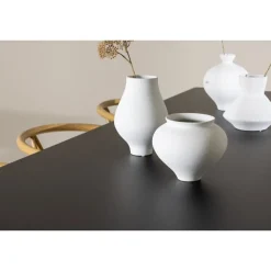 Ruokailuryhmä Venture Home, 230x85cm musta Ellis-pöytä + 6 beigeä Alfons-tuolia