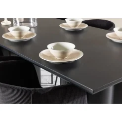 Ruokailuryhmä Venture Home, 210x100cm Olivia-pöytä + 6 Berit-tuolia, vakosametti, eri värejä