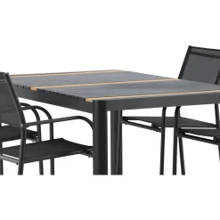 Ruokailuryhmä Venture Home, 150x100cm Togo-pöytä + 4 pinottavaa Santorini-tuolia