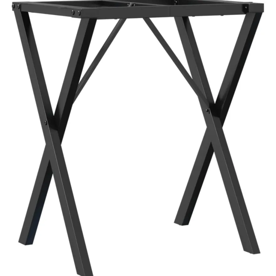 Ruokapöydän jalat X-muoto 60x50x73 cm valurauta (57905)