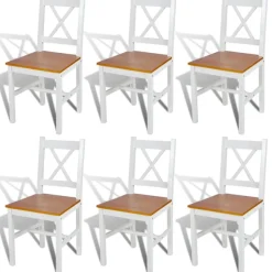 Ruokapöydän tuolit, mänty, eri värejä ja pakkauskokoja (91316)
