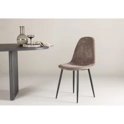Ruokapöydän tuoli Venture Home Polar Bouclé, harmaa