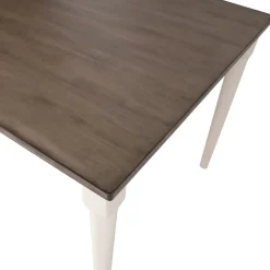Ruokapöytä Home4You Janelle 183x91cm, harmaa/valkoinen