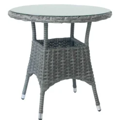 Ruokapöytä Home4You Wicker ø78, tummanruskea