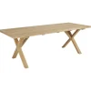 Ruokapöytä terassille Brafab Brutus, 220x95cm, tiikki