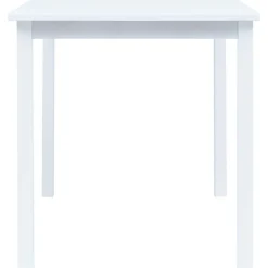 Ruokapöytä valkoinen 114x71x75 cm kumipuu
