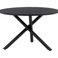 Ruokapöytä Venture Home, ø120cm, musta alumiini