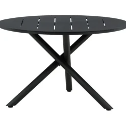 Ruokapöytä Venture Home, ø120cm, musta alumiini