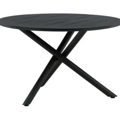 Ruokapöytä Venture Home, ø120cm, musta alumiini