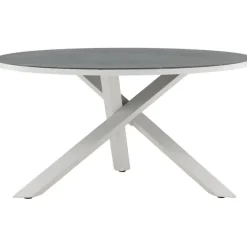Ruokapöytä Venture Home Copacabana, ø140cm, harmaa/valkoinen