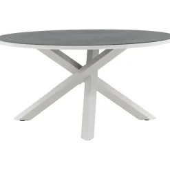 Ruokapöytä Venture Home Copacabana, ø140cm, harmaa/valkoinen