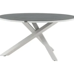 Ruokapöytä Venture Home Copacabana, ø140cm, harmaa/valkoinen