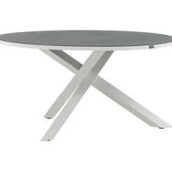 Ruokapöytä Venture Home Copacabana, ø140cm, harmaa/valkoinen