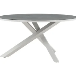Ruokapöytä Venture Home Copacabana, ø140cm, harmaa/valkoinen
