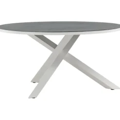 Ruokapöytä Venture Home Copacabana, ø140cm, harmaa/valkoinen