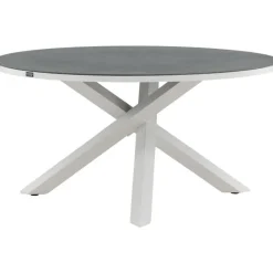 Ruokapöytä Venture Home Copacabana, ø140cm, harmaa/valkoinen