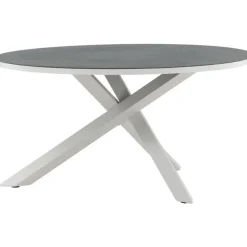 Ruokapöytä Venture Home Copacabana, ø140cm, harmaa/valkoinen