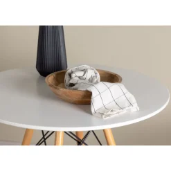 Ruokapöytä Venture Home Danburi, ⌀60cm, valkoinen/puu