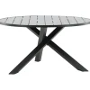 Ruokapöytä Venture Home Parma, ø140cm, tummanharmaa