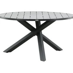 Ruokapöytä Venture Home Parma, ø140cm, tummanharmaa