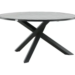 Ruokapöytä Venture Home Parma, ø140cm, tummanharmaa