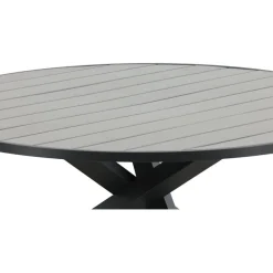 Ruokapöytä Venture Home Parma, ø140cm, tummanharmaa