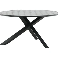 Ruokapöytä Venture Home Parma, ø140cm, tummanharmaa