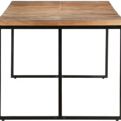 Ruokapöytä 200x90x76 cm täysi akaasia- ja mangopuu