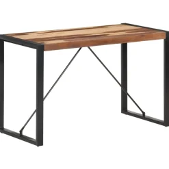 Ruokapöytä 120x60x75cm täysi puu seesamviimeistelyllä