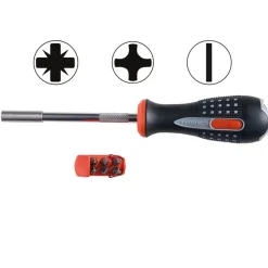 Ruuvimeisseli Bahco 1/4" + kärjet, 6kpl
