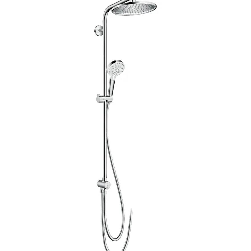 Sadesuihkusetti Hansgrohe Crometta S Showerpipe 240 1jet Ecosmart, Reno ilman hanaa, kromi