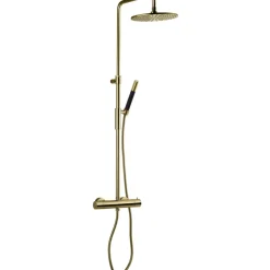 Sadesuihkusetti Tapwell TVM7200 Honey Gold, termostaattihanalla, suihkupää ⌀250mm, kiiltävä kulta