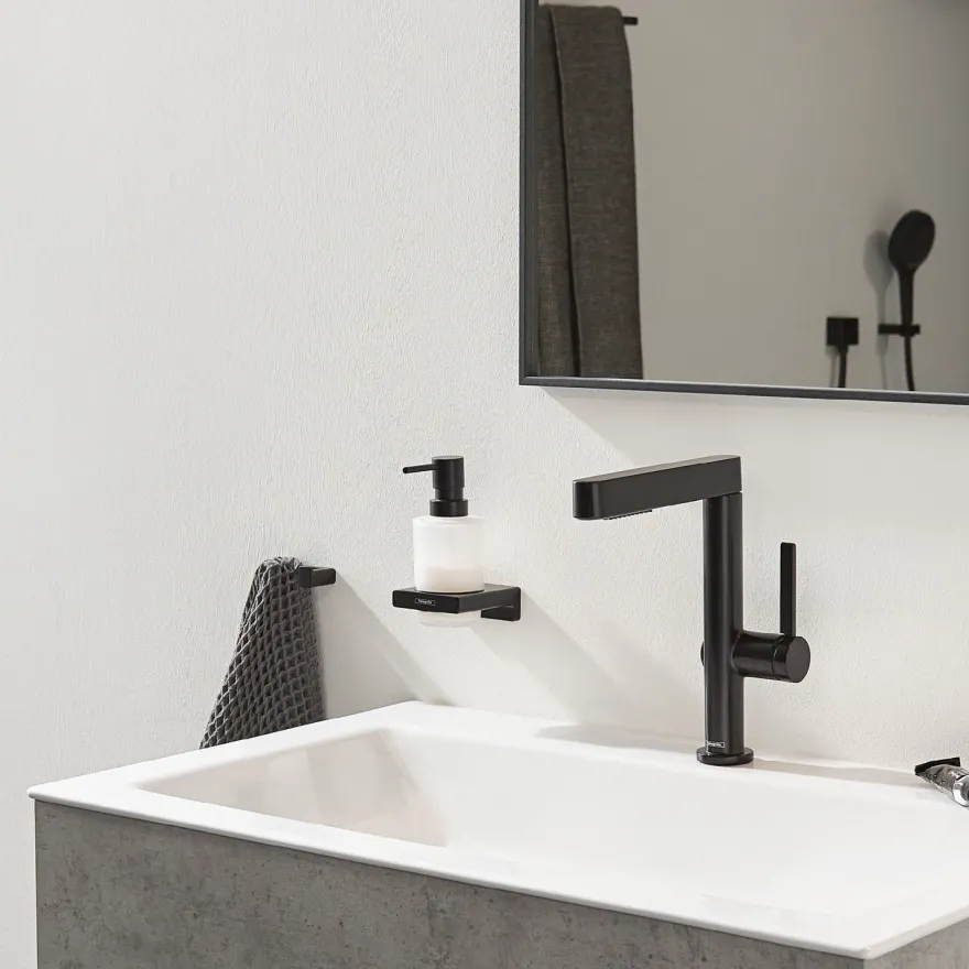 Saippua-annostelija Hansgrohe AddStoris Q, seinäasennus, eri värejä