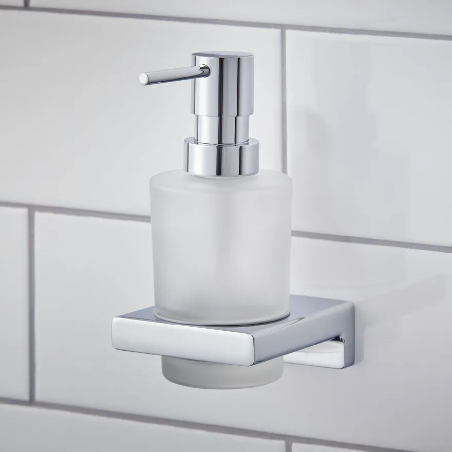 Saippua-annostelija Hansgrohe AddStoris Q, seinäasennus, eri värejä