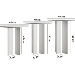 Sarjapöytä Linento Furniture Leo (55 + 50 + 45)