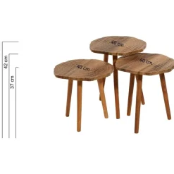 Sarjapöytä Linento Furniture Tuval 080, pähkinä