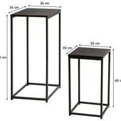 Sarjapöytä Linento Furniture Vespera, musta