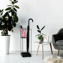 Sateenvarjoteline Linento Furniture Semsiye-A-008, musta