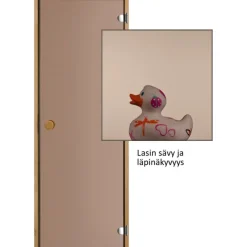 Saunanovisetti Swedoor Sauna 81 pronssi 7x19 nuppivedin