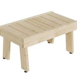 Saunapenkki Hermanni, puuvalmis, eri vaihtoehtoja