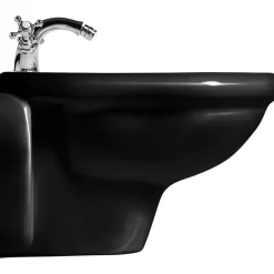 Seinä-bidee Lavabo Retro, kiiltävä musta