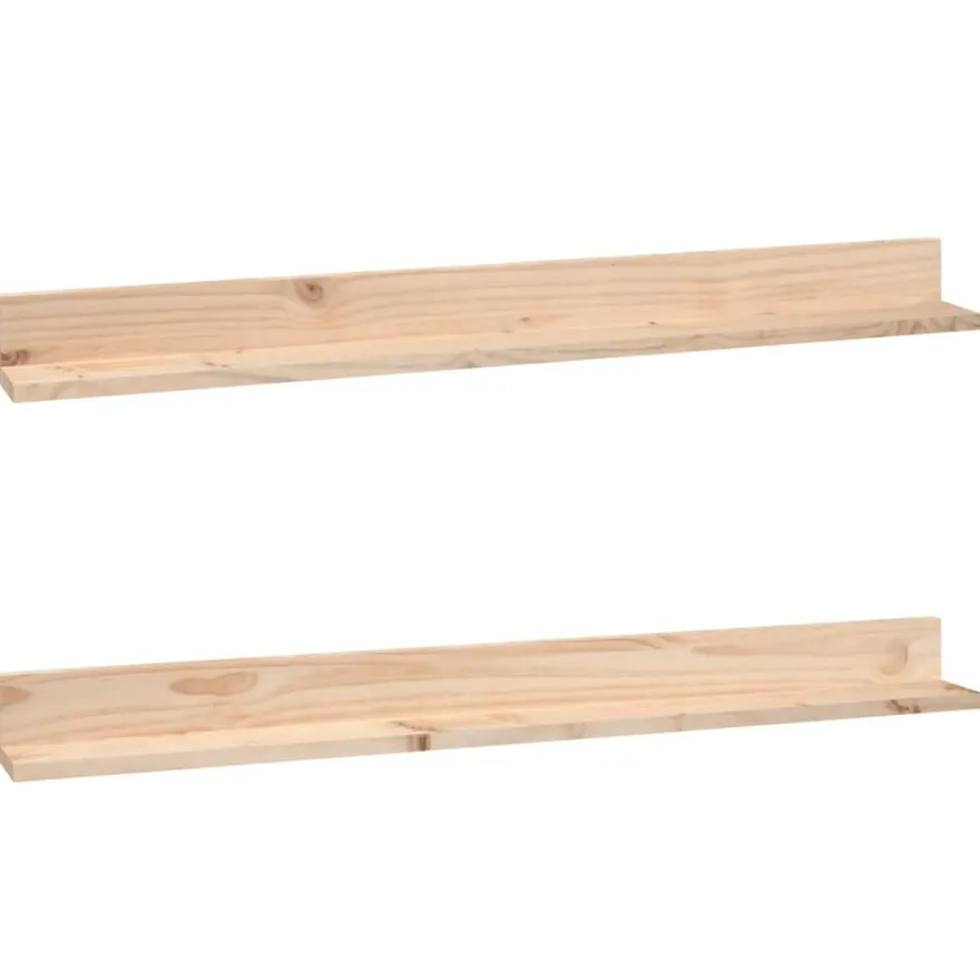 Seinähyllyt 2kpl, 50-110x11x9cm, mänty, eri kokoja ja värejä