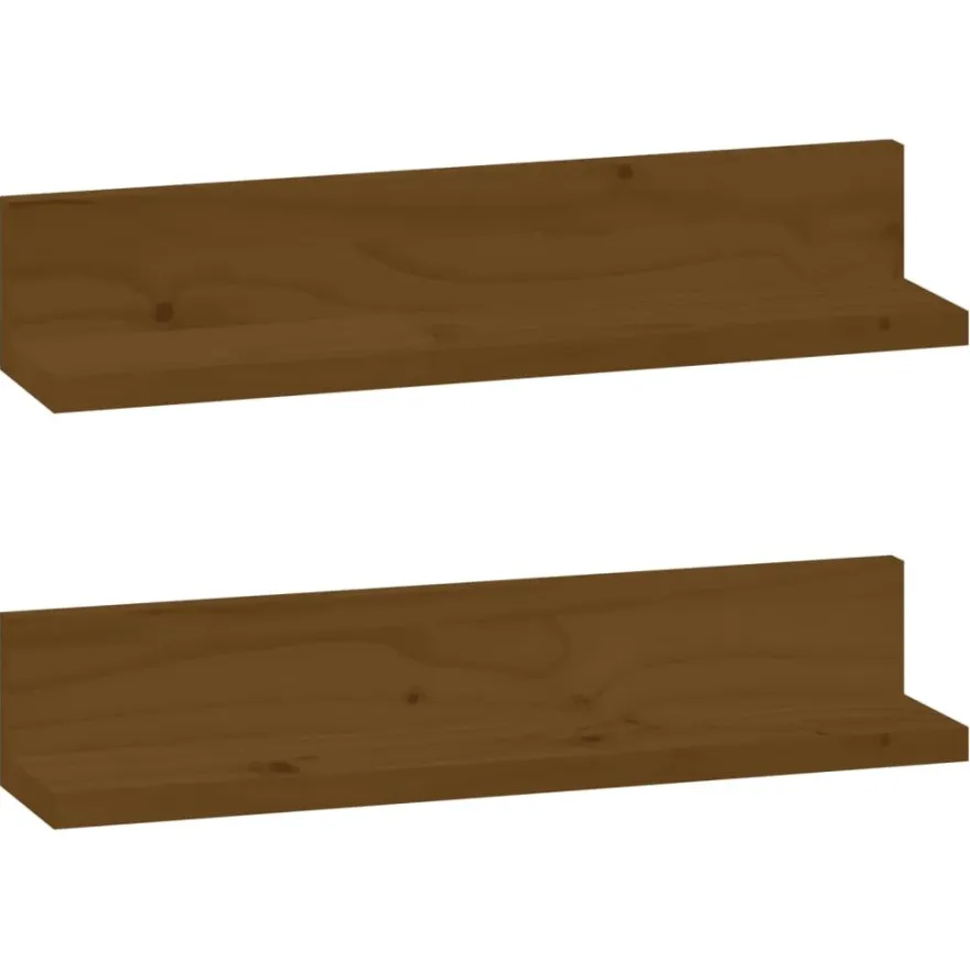 Seinähyllyt 2kpl, 50-110x11x9cm, mänty, eri kokoja ja värejä
