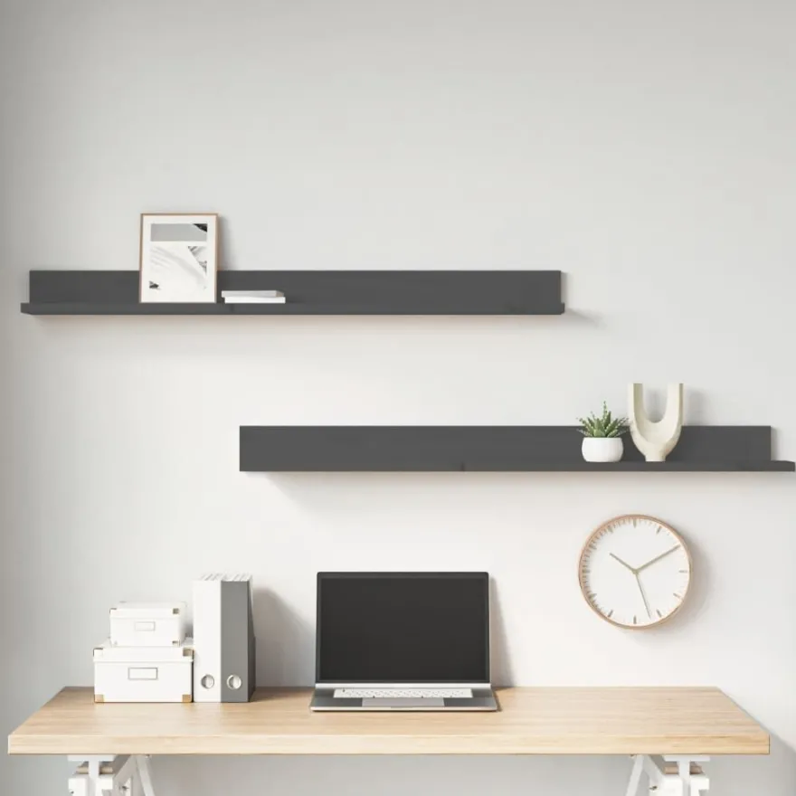 Seinähyllyt 2kpl, 50-110x11x9cm, mänty, eri kokoja ja värejä
